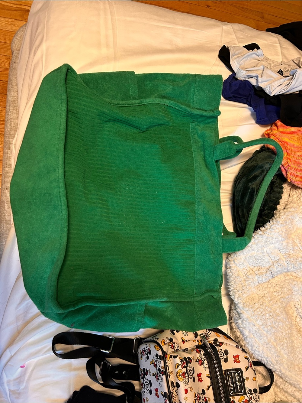 Target Green Suede-Look Tote Bag